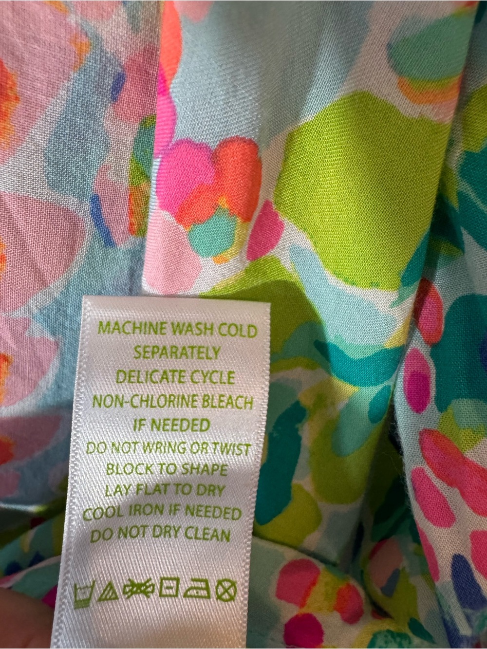 Lilly Pulitzer CATCH THE WAVE Colorful Tunic Sz XL - Picture 9 of 11